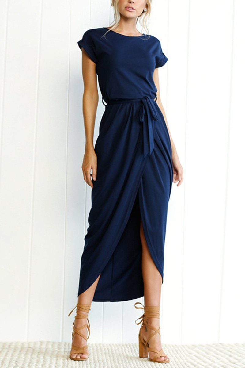 Casual midi dress - Isabella-Green-S-Nora Luxe