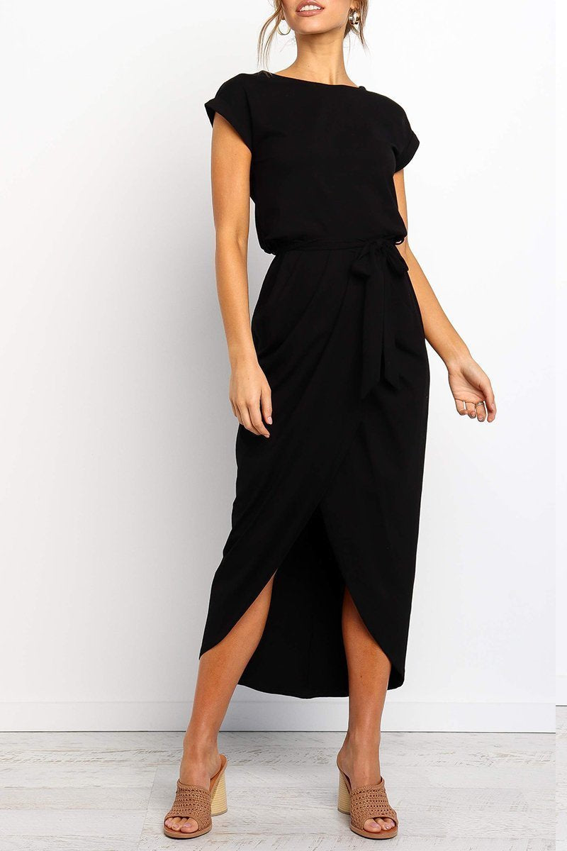 Casual midi dress - Isabella-Green-S-Nora Luxe