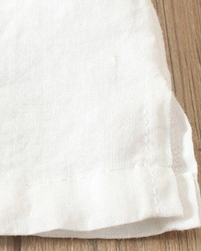 Casual Short Sleeve Blouse with Round Neck - Nora-Pink-S-Nora Luxe