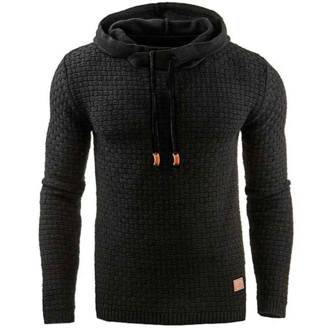 Casual Sweater for Men - Noah-Black-XS-Nora Luxe
