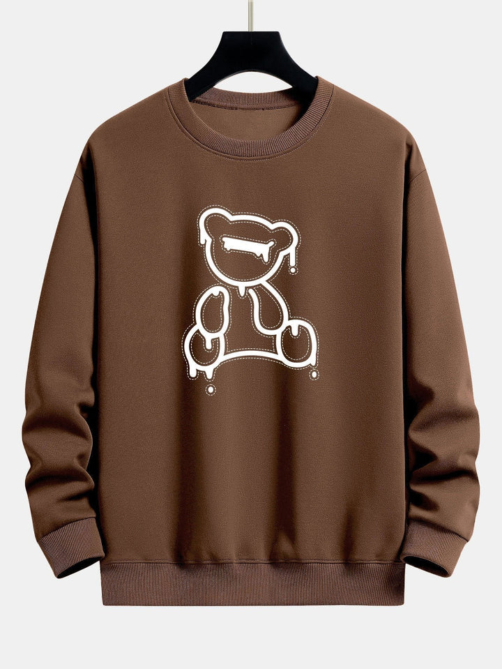Casual Sweatshirt - BearLine-Coffee-S-Nora Luxe