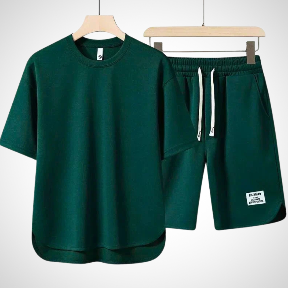 Casual Two-Piece Men's Set – Dario-Green-S-Nora Luxe