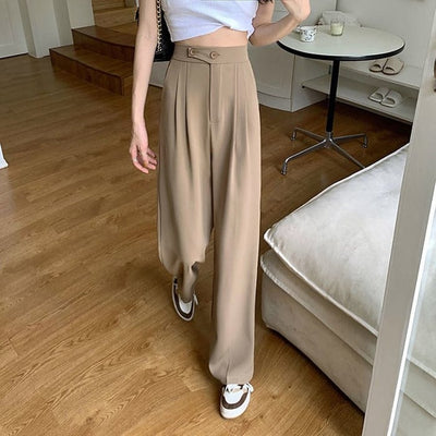 Casual Versatile Ladies' Trousers - Lunessa-Brown-XS-The Livary