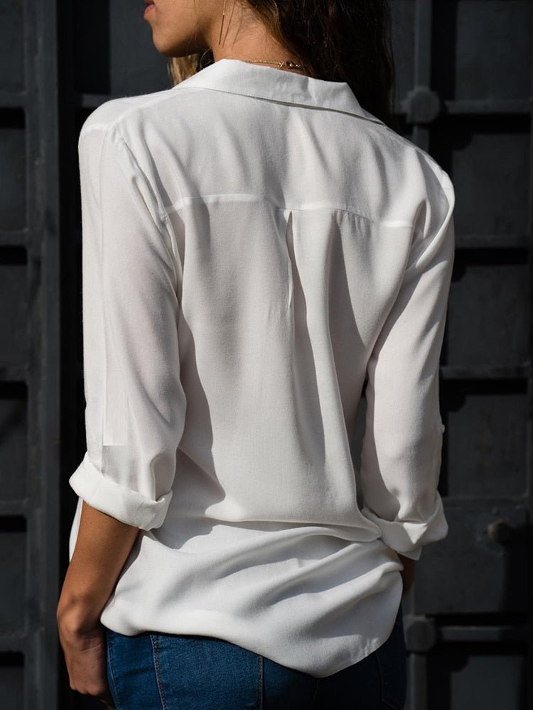 Casual Women's Blouse with Timeless Style - Mira-Light blue-S-The Livary