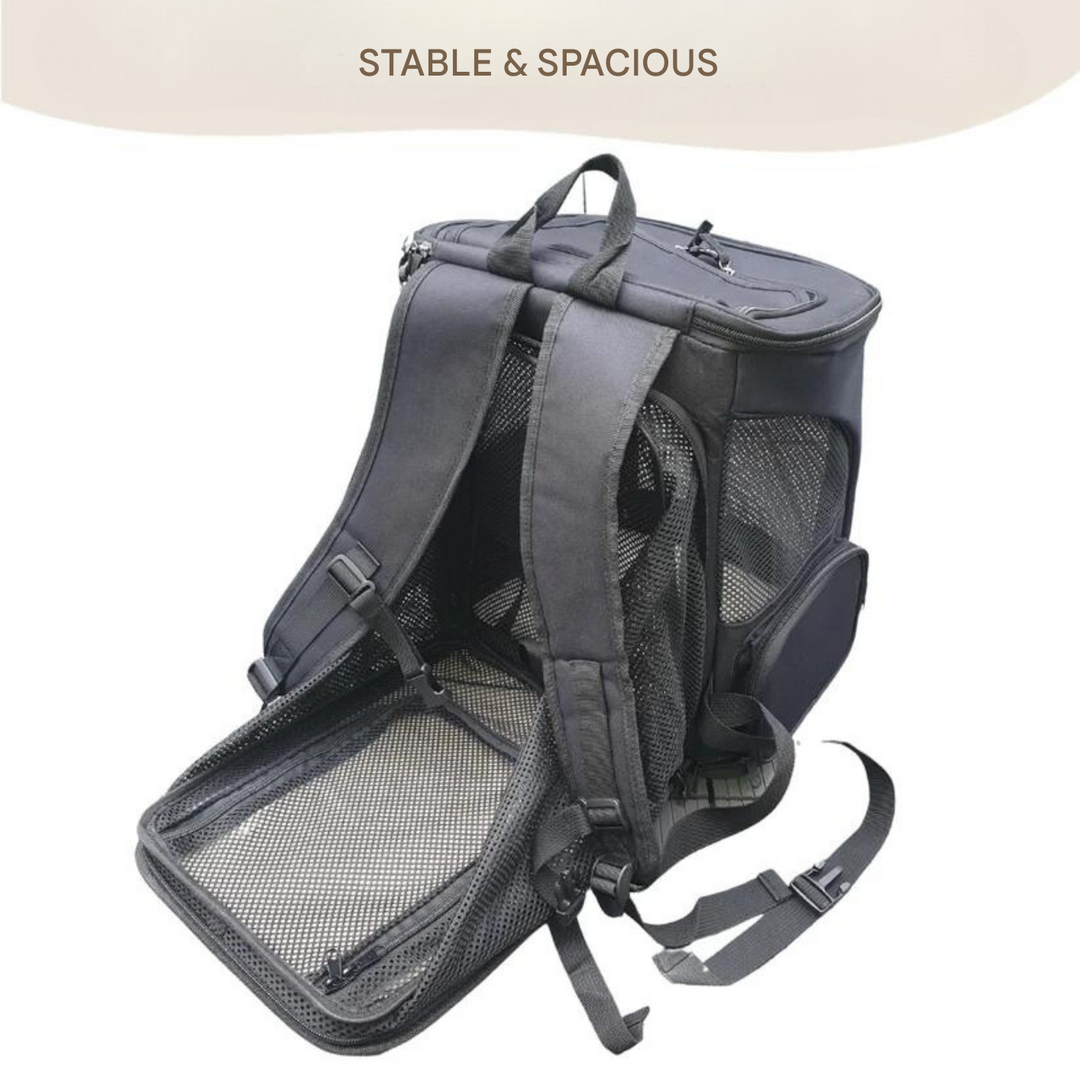 Cat backpack - PurrPack™-Gray-Nora Luxe