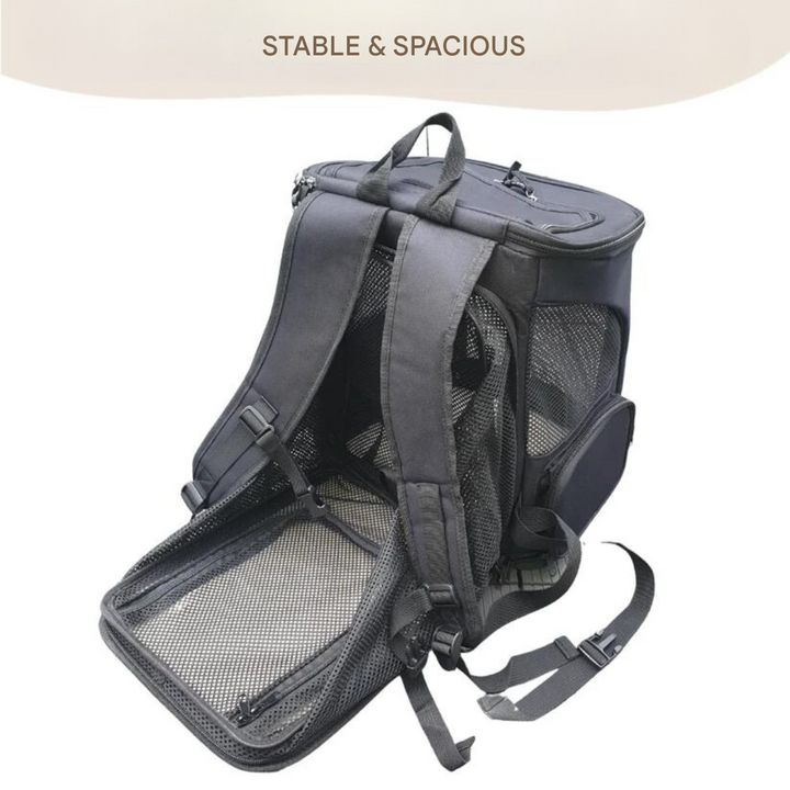 Cat backpack - PurrPack™-Gray-Nora Luxe
