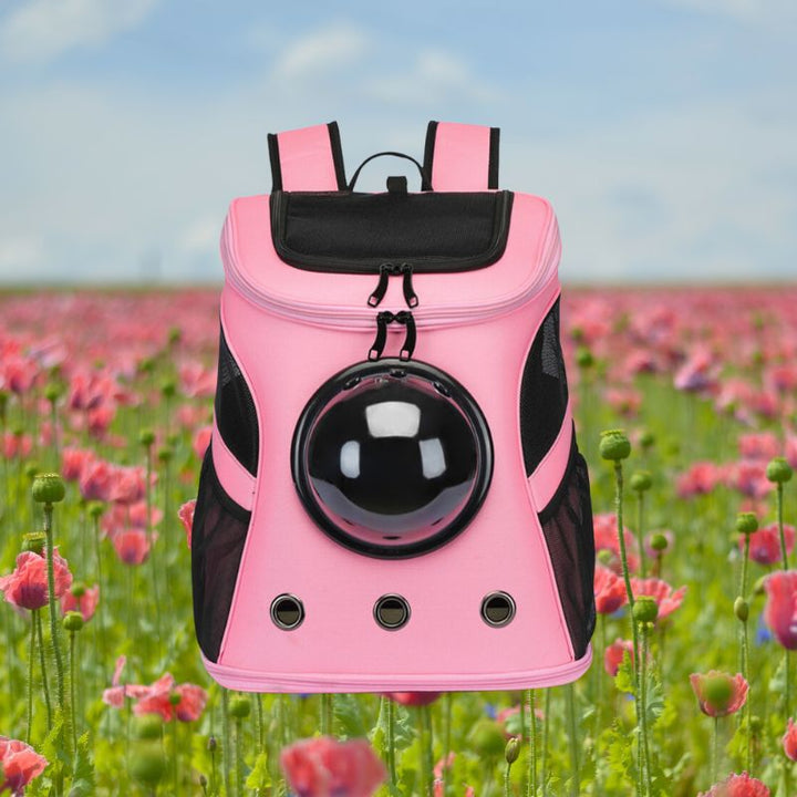 Cat Carrier - CatTrekker-Pink-Nora Luxe