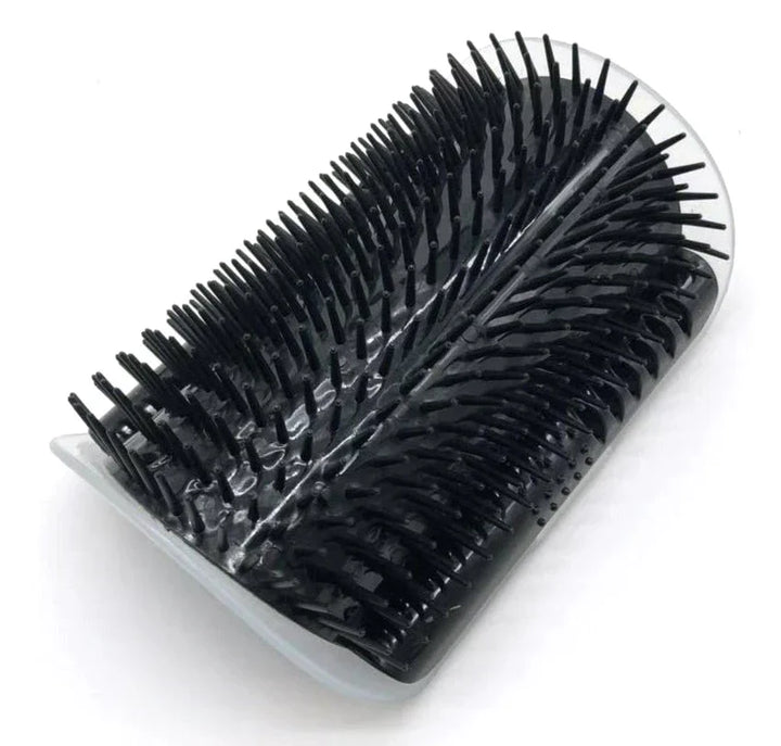 Cat Corner Brush for Self-Care - PurrGroom-Black-3.54x5.12 inches-Nora Luxe