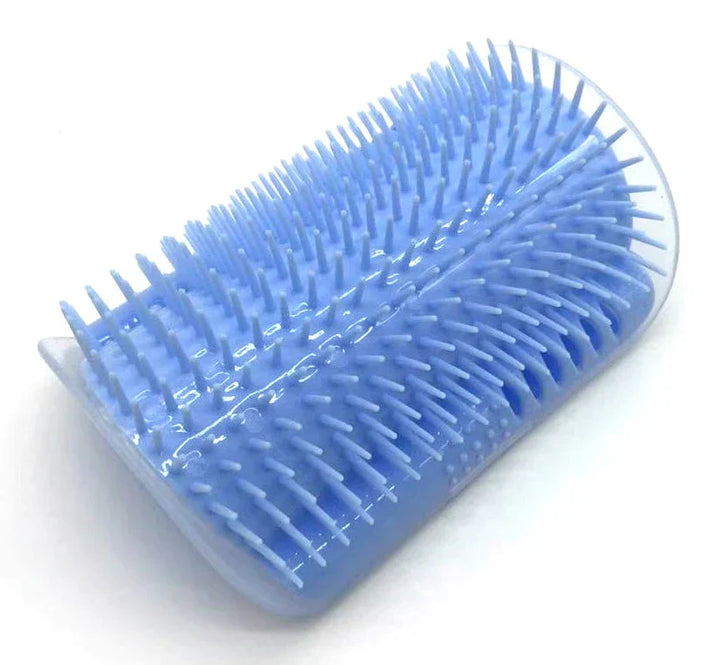 Cat Corner Brush for Self-Care - PurrGroom-Blue-3.54x5.12 inches-Nora Luxe