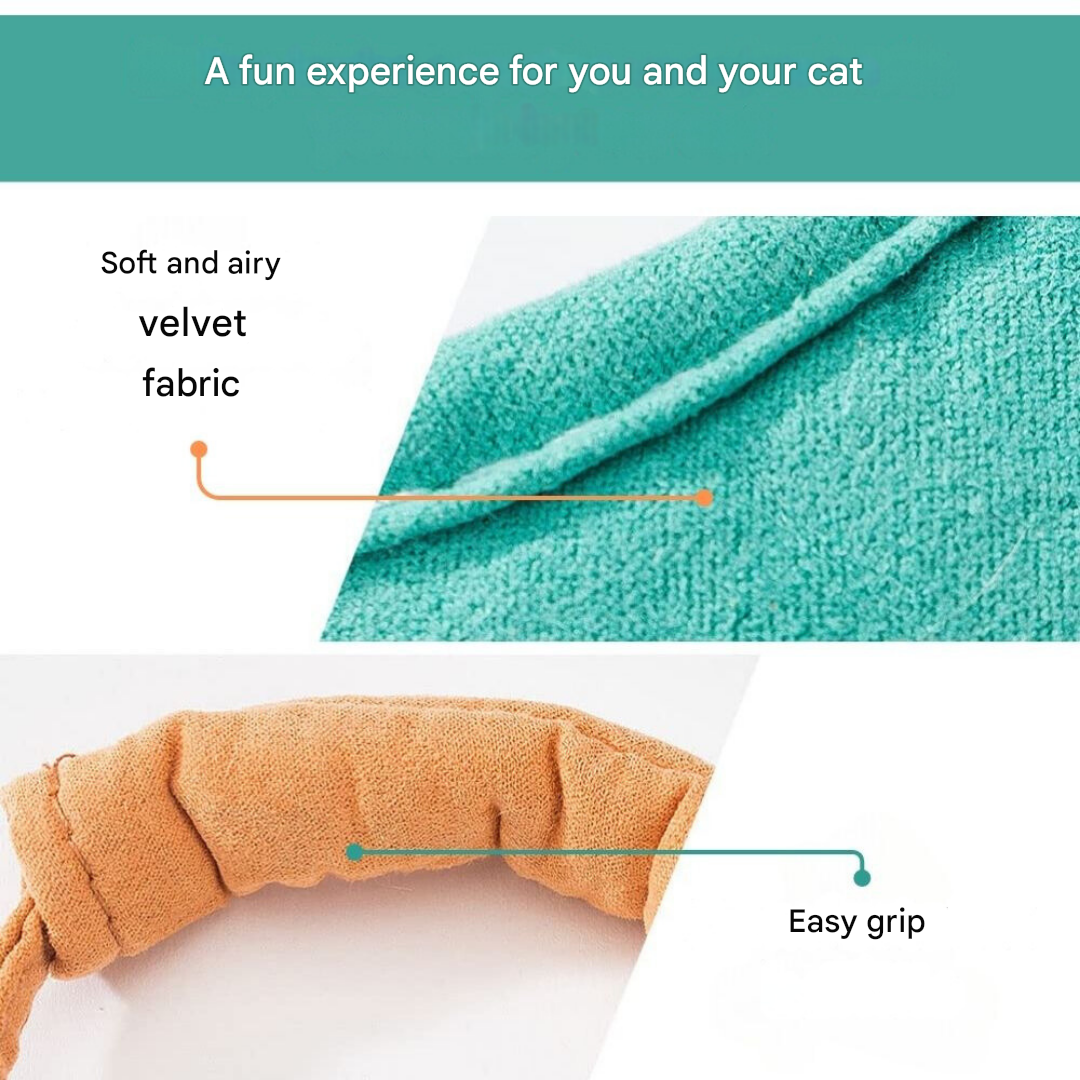 Cat harness - Oscar-Orange | Teal-S-Nora Luxe
