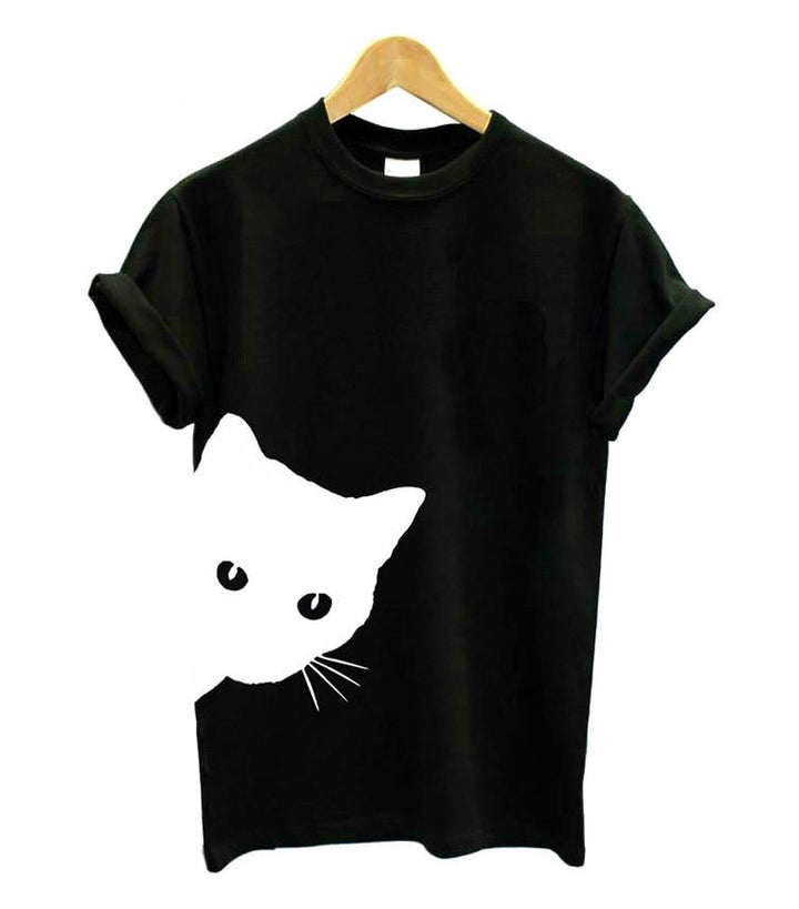 Cat Lover Women's T-Shirt – Maja-Black-S-Nora Luxe