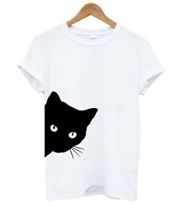 Cat Lover Women's T-Shirt – Maja-White-S-Nora Luxe