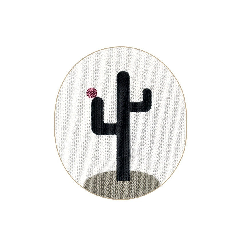Cat Scratching Wall Plate - WallScratch Pro-Cactus White-Nora Luxe