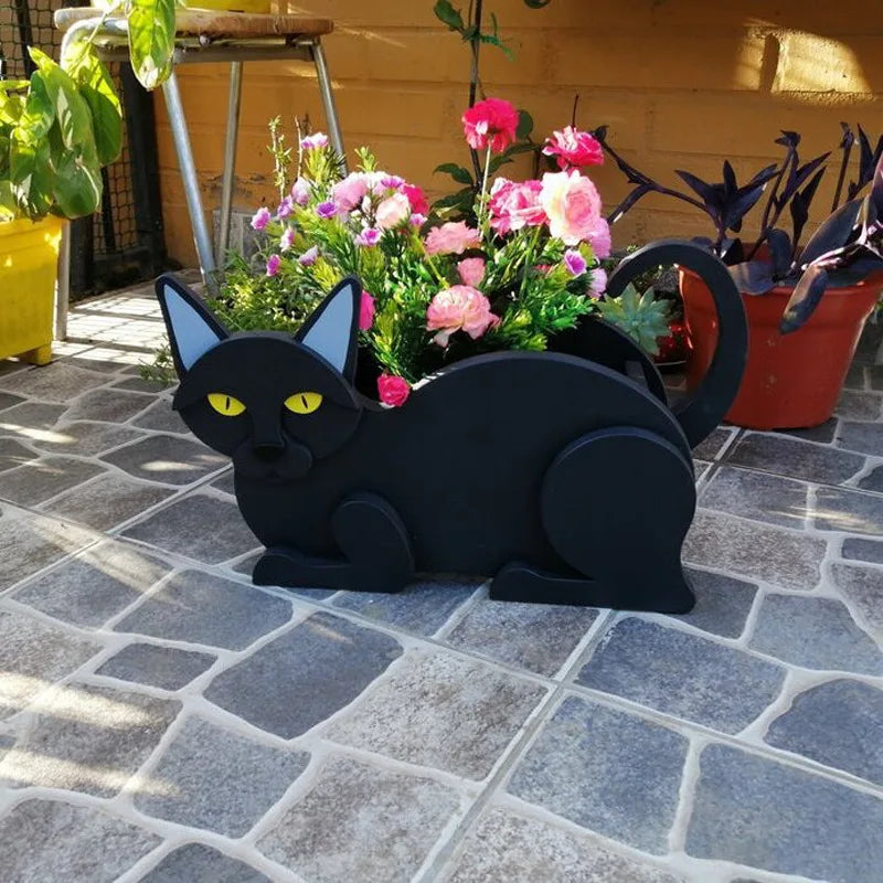 Cat-Shaped DIY Planter - KittyKraft-White-Nora Luxe