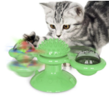 Cat Windmill Scratching and Play Station - TwirlPaws-Green-Nora Luxe