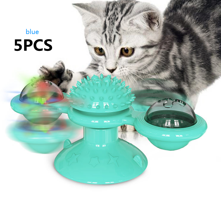 Cat Windmill Scratching and Play Station - TwirlPaws-Yellow-Nora Luxe