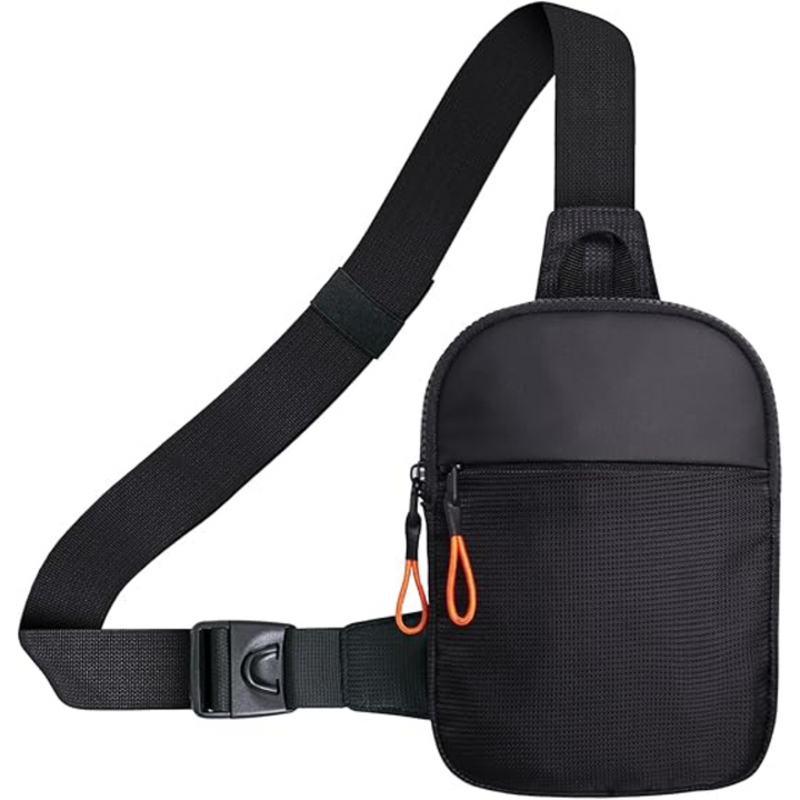 Chest Mini Sling Bag - CrossLite-Black-L-Nora Luxe