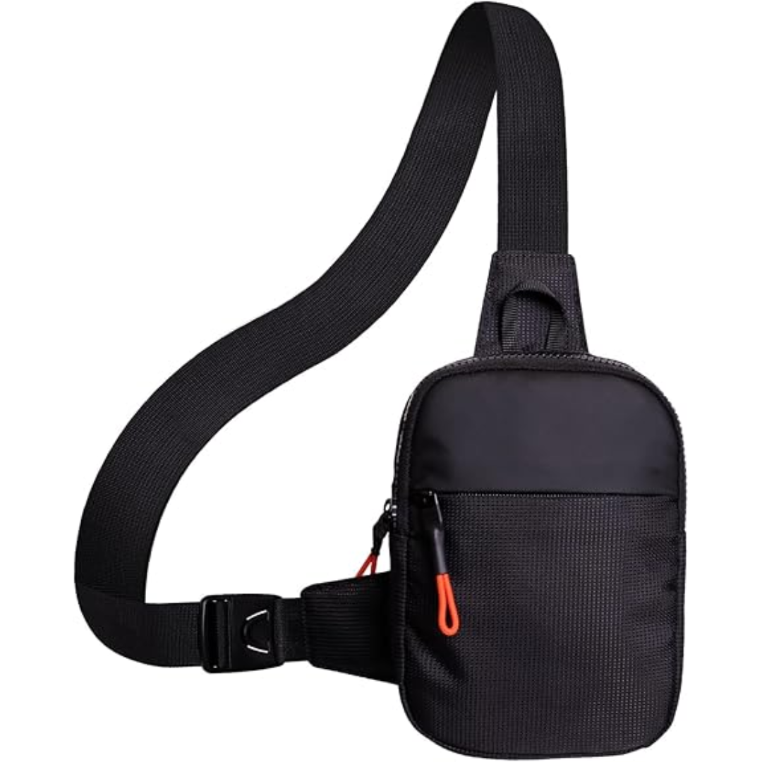 Chest Mini Sling Bag - CrossLite-Black-S-Nora Luxe