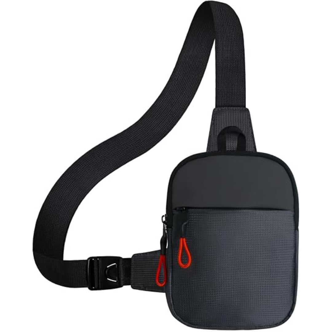 Chest Mini Sling Bag - CrossLite-Gray-S-Nora Luxe
