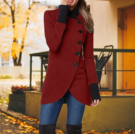 Chic Windbreakers for Women - Sierra-Red-S-Nora Luxe