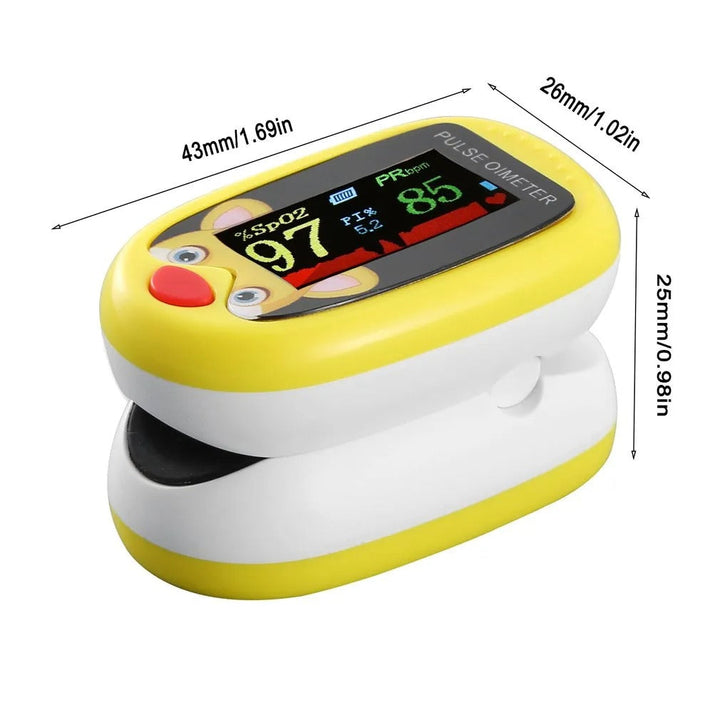 Child-friendly Pulse Oximeter for Health Monitoring - KidPulse-Blue-Nora Luxe