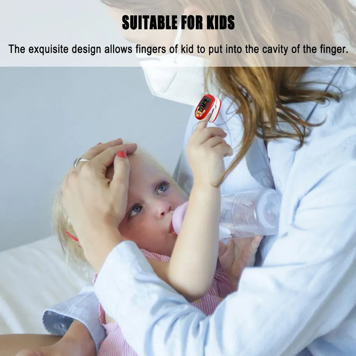Child-friendly Pulse Oximeter for Health Monitoring - KidPulse-Blue-Nora Luxe