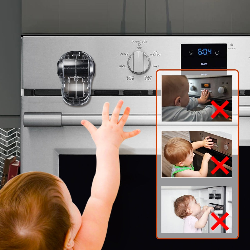 Child Oven Lock - OvenGuard-Black / 2 Pieces-Nora Luxe