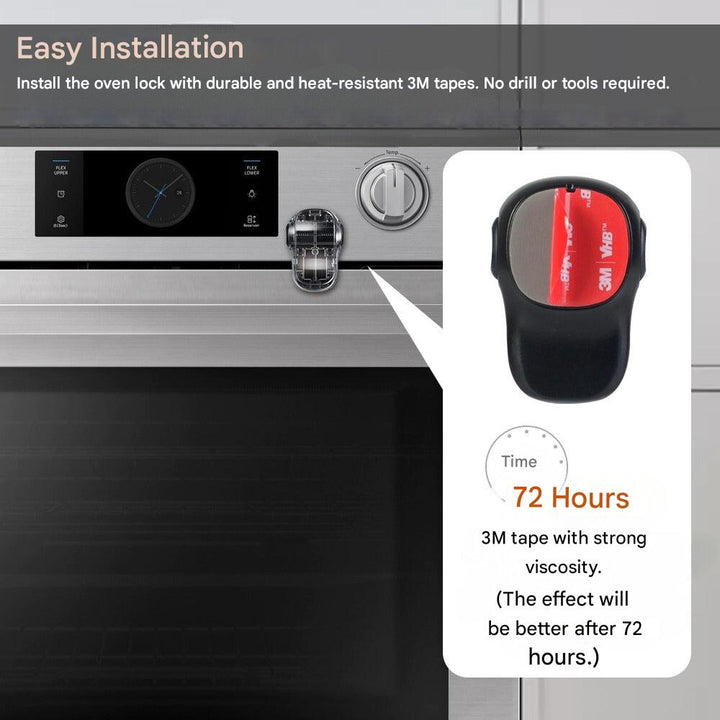 Child Oven Lock - OvenGuard-Black / 2 Pieces-Nora Luxe