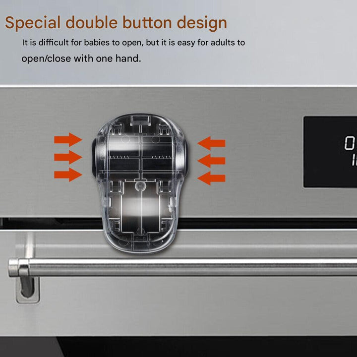 Child Oven Lock - OvenGuard-Black / 2 Pieces-Nora Luxe