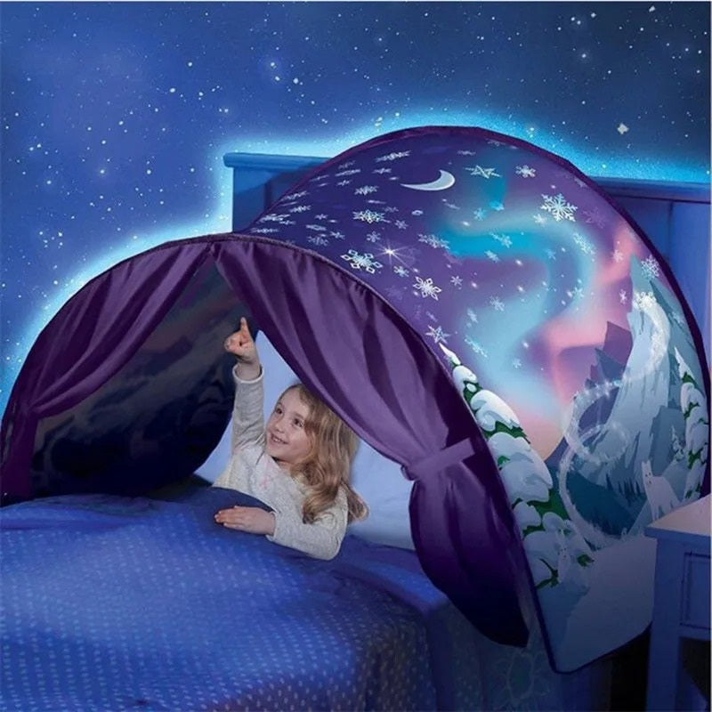 Children's bed tent - SleepyStar-Winter Wonderland-Nora Luxe