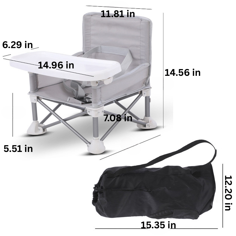 Children's Camping Chair - Adventure Chair-Gray-Nora Luxe