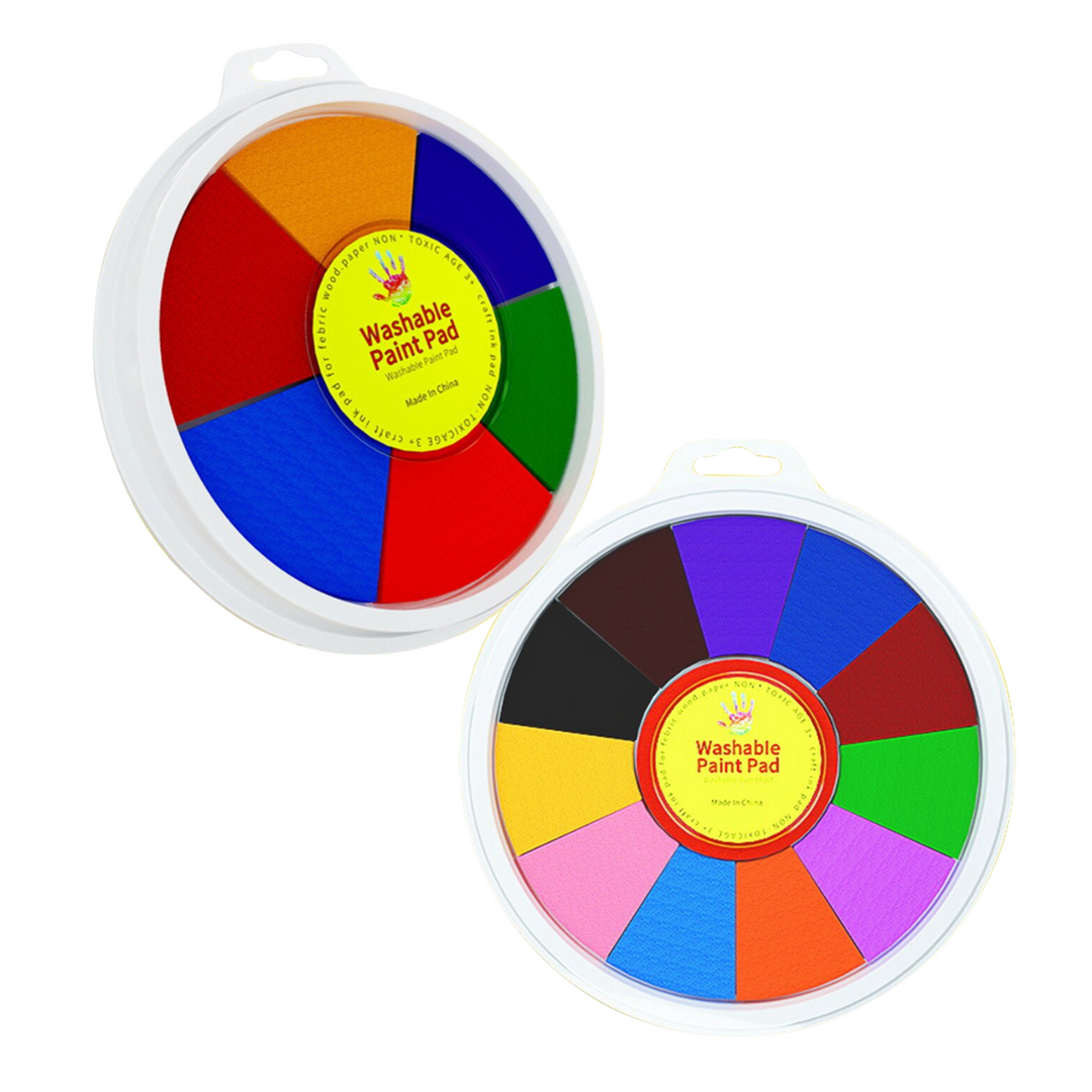 Children's Finger Paint Set - Color Power-Set of 2 (6+12 Colors)-Nora Luxe