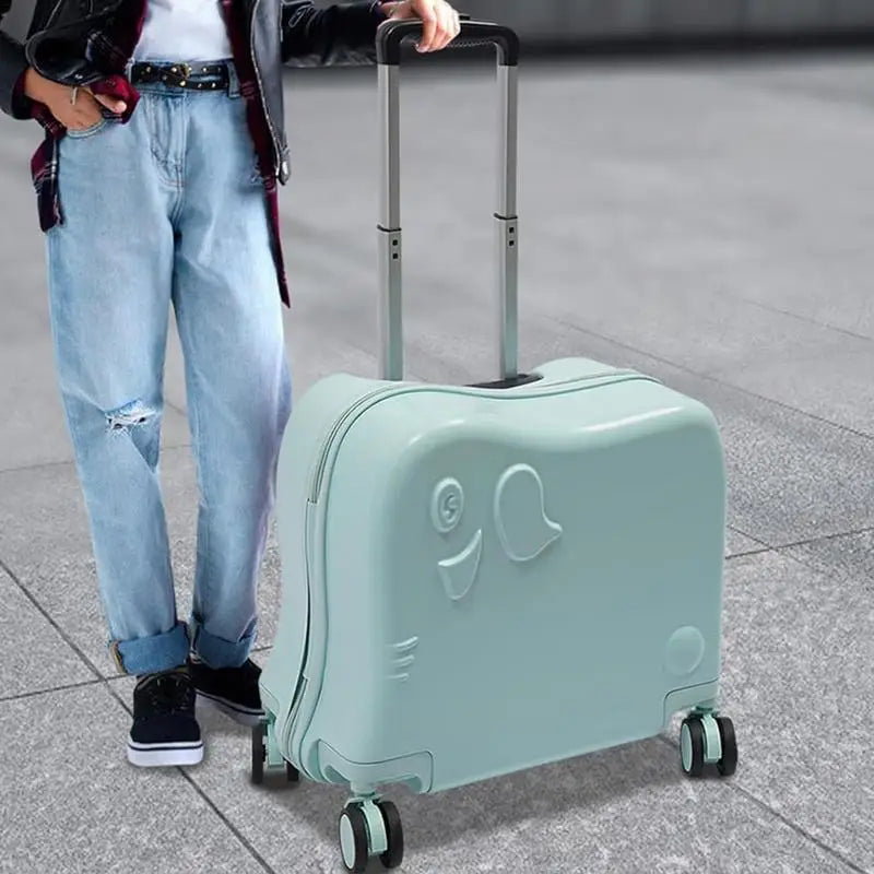 Child's suitcase cartoon elephant – Napoli-Green-Nora Luxe