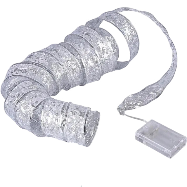 Christmas Lights Ribbon - TwinkleRibbon-Style 1-118.11 inches-Nora Luxe