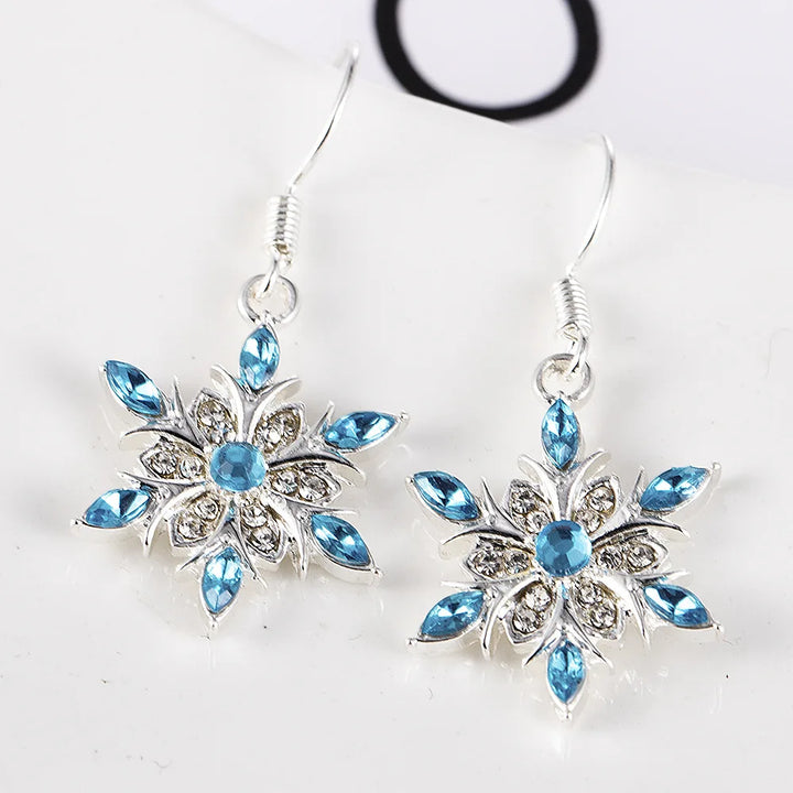 Christmas Snowflake Earrings | Festive Women's Jewellery-Nora Luxe