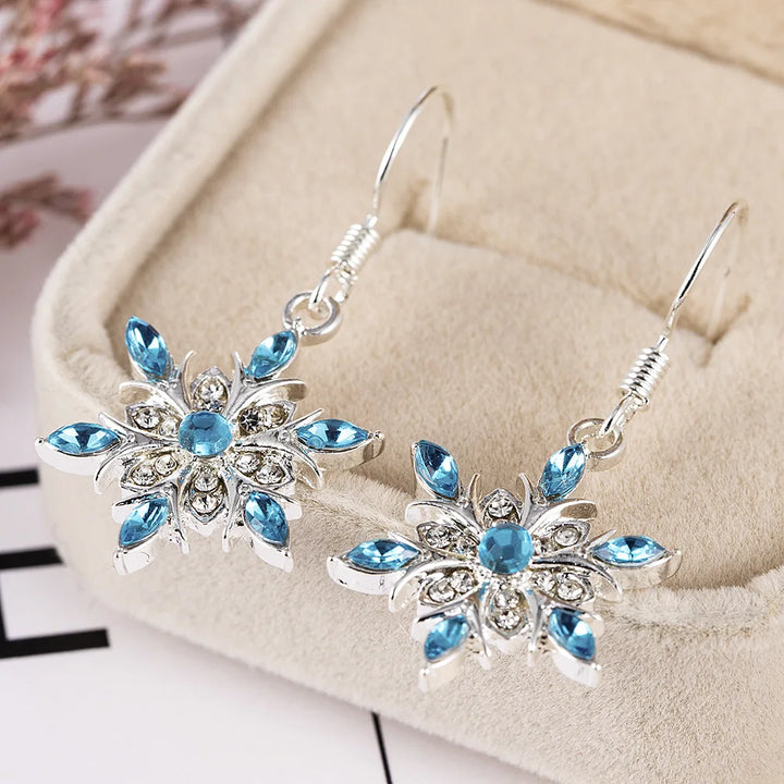 Christmas Snowflake Earrings | Festive Women's Jewellery-Nora Luxe