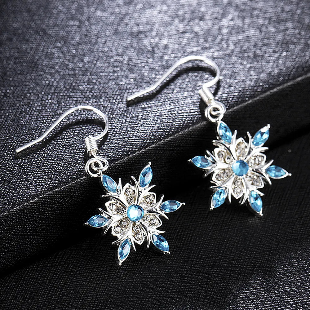 Christmas Snowflake Earrings | Festive Women's Jewellery-Nora Luxe