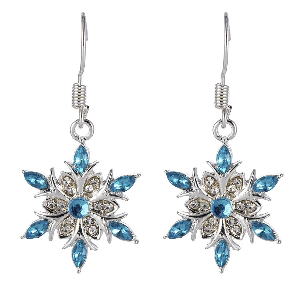 Christmas Snowflake Earrings | Festive Women's Jewellery-Nora Luxe