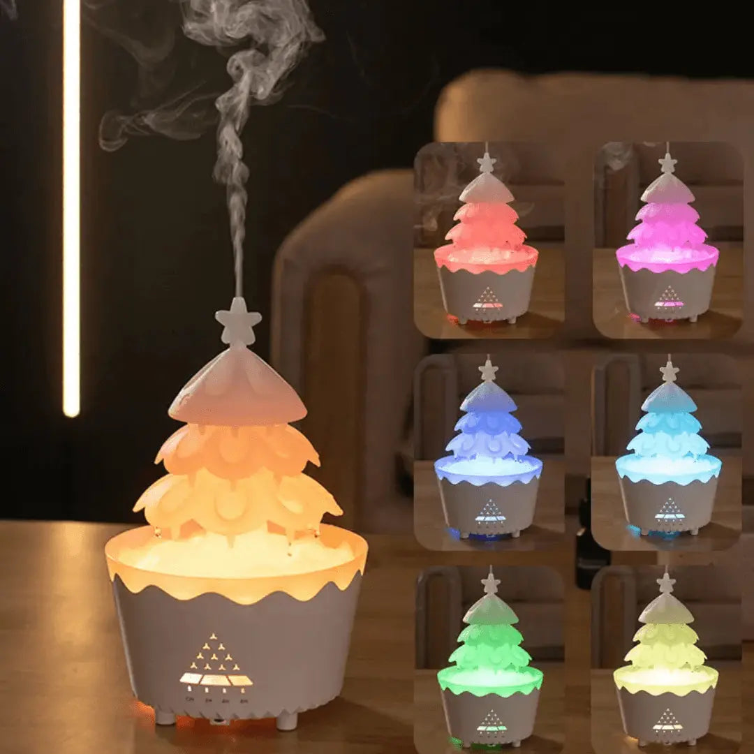 Christmas Tree Aroma Diffuser - AromaEvergreen-Red-Nora Luxe