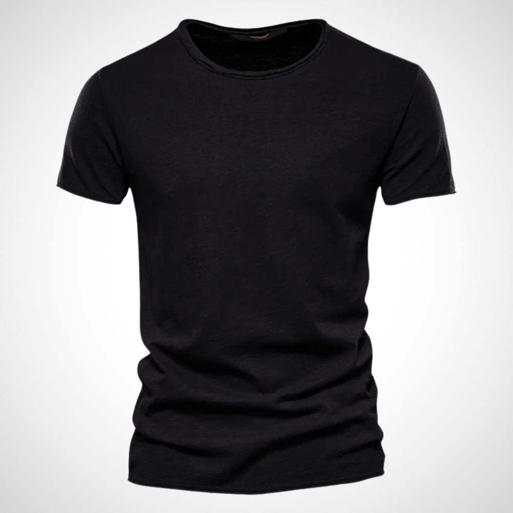 Classic Breathable Cotton Shirt for Men - Marco-Black-S-Nora Luxe