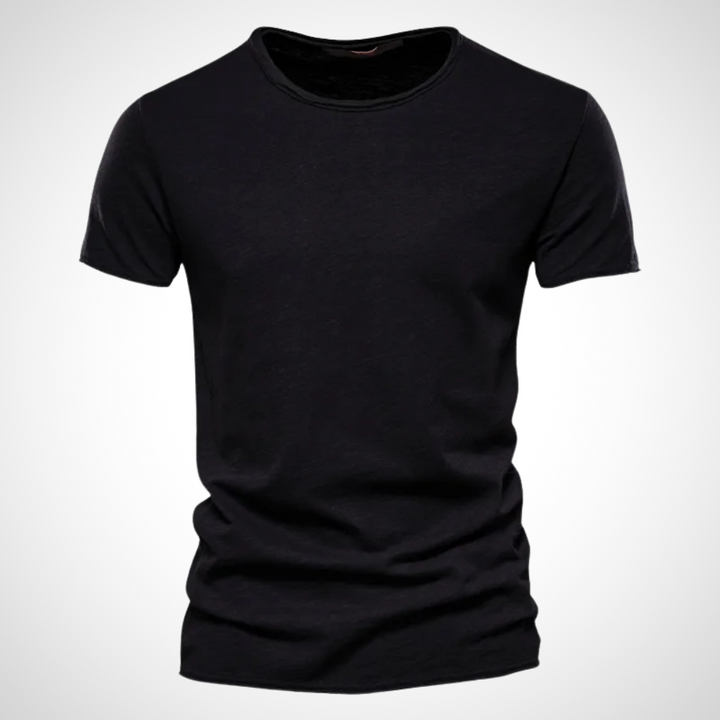 Classic Breathable Cotton Shirt for Men - Marco-Black-S-Nora Luxe