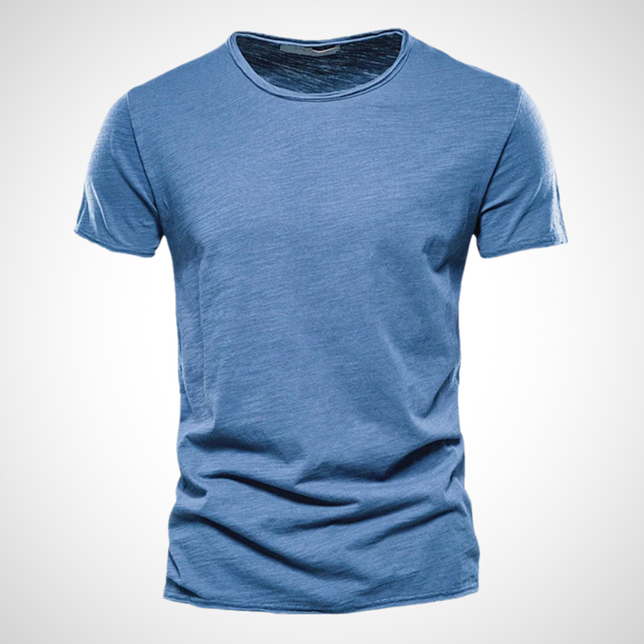 Classic Breathable Cotton Shirt for Men - Marco-Blue-S-Nora Luxe