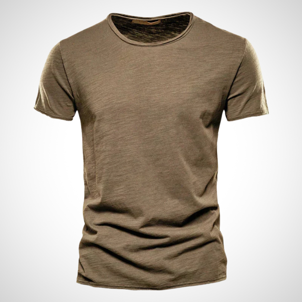 Classic Breathable Cotton Shirt for Men - Marco-Brown-S-Nora Luxe