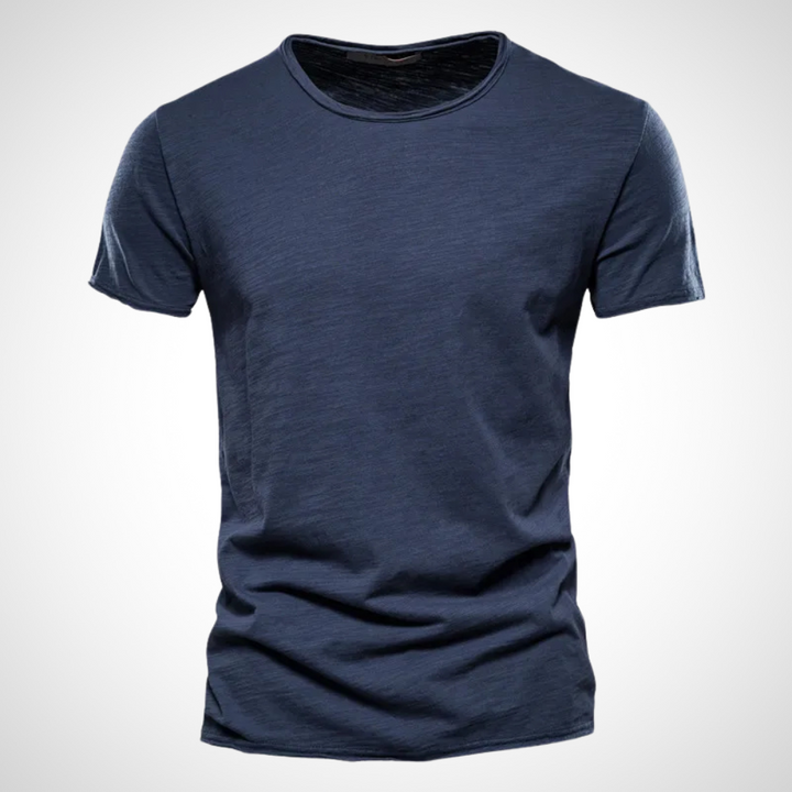 Classic Breathable Cotton Shirt for Men - Marco-Dark blue-S-Nora Luxe
