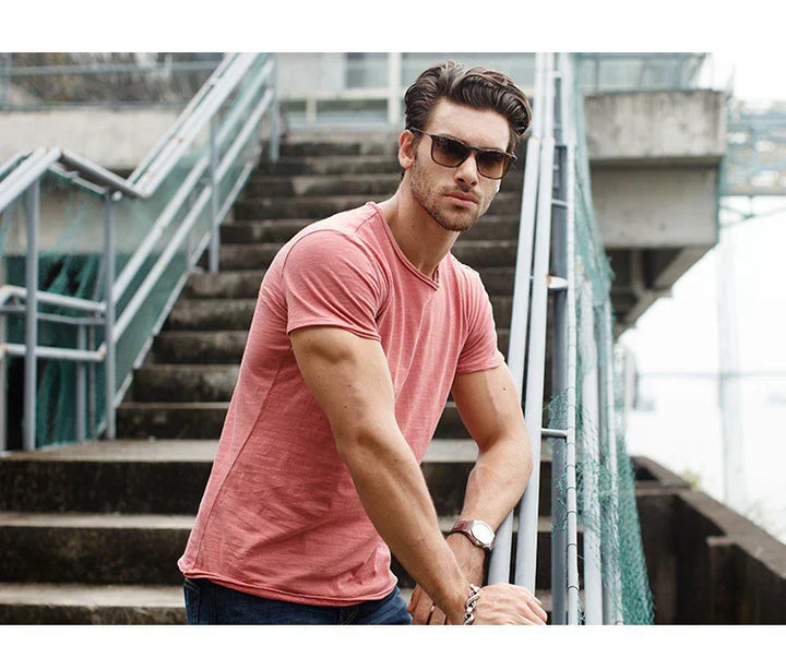 Classic Breathable Cotton Shirt for Men - Marco-Gray-S-Nora Luxe