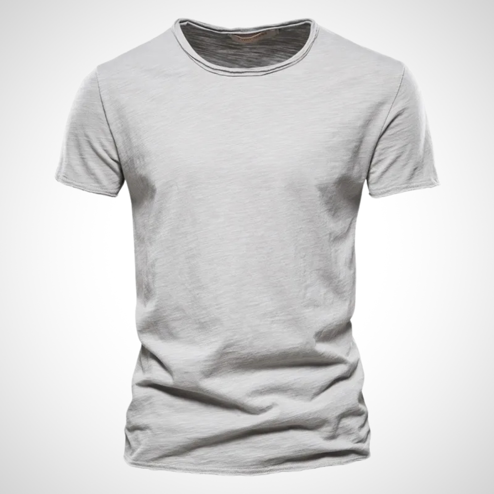 Classic Breathable Cotton Shirt for Men - Marco-Gray-S-Nora Luxe