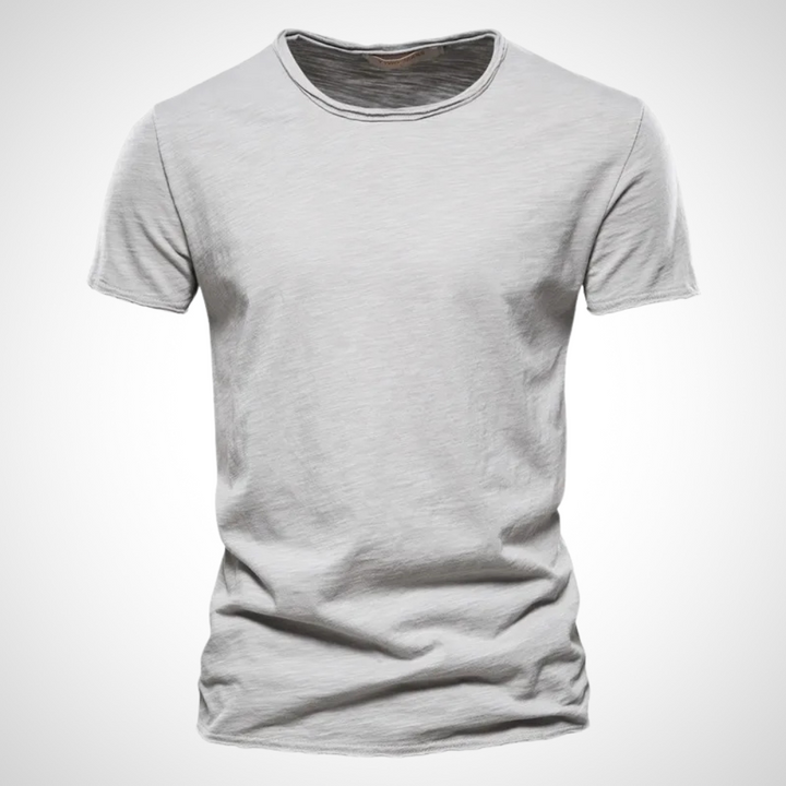Classic Breathable Cotton Shirt for Men - Marco-Gray-S-Nora Luxe