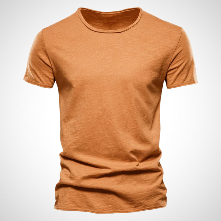 Classic Breathable Cotton Shirt for Men - Marco-Orange-S-Nora Luxe