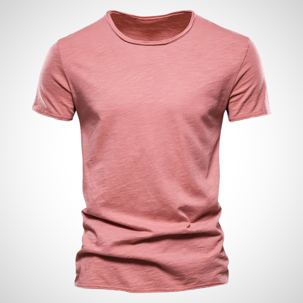 Classic Breathable Cotton Shirt for Men - Marco-Red-S-Nora Luxe