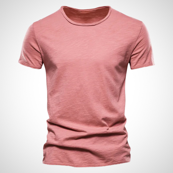 Classic Breathable Cotton Shirt for Men - Marco-Red-S-Nora Luxe